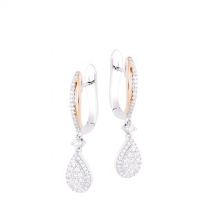 Anting Berlian Gantung Pearshape VER694247 Victoria Jewellery