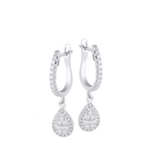 Anting Berlian Gantung Pearshape VER681568 Victoria Jewellery