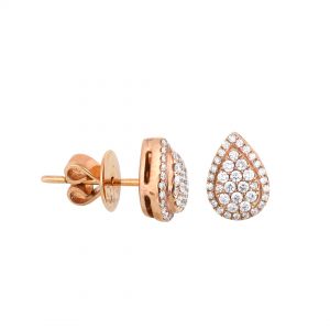 Anting Berlian Pearshape BW435468 Victoria Jewellery