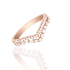 Cincin Listring Berlian / Cincin Berlian VLR618830 Victoria Jewellery - Rosegold