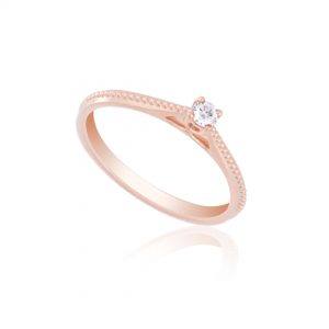 Cincin Berlian Solitaire / Cincin Berlian Wanita VLR635981 Victoria Jewellery