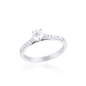 Cincin Berlian Solitaire GIA Sertifikat VLR612647 Victoria Jewellery - 0.200 crt