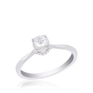 Cincin Berlian Solitaire Sertifikat GIA VFLR701891 Victoria Jewellery