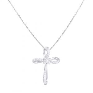 Liontin Salib Berlian VPD Victoria Jewellery