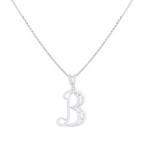 Liontin Berlian Inisial B VPD207560 Victoria Jewellery