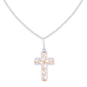 Liontin Salib Berlian / Cross Pendant VPD612609 Victoria Jewellery