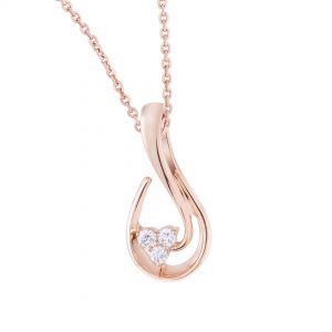 Liontin Berlian + Kalung VPD616638 Victoria Jewellery