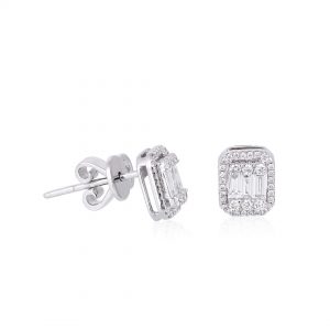 Anting Berlian Baugette VER737975 Victoria Jewellery