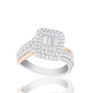Cincin Berlian Baugette VLR680417 Victoria Jewellery