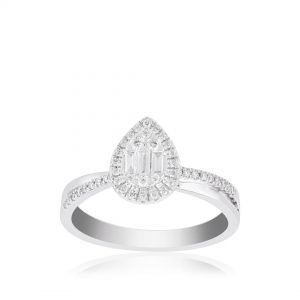 Cincin Berlian Baugette VLR719964 Victoria Jewellery