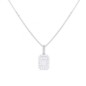 Liontin Berlian Baugette VPD643009 Victoria Jewellery