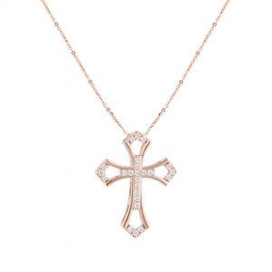 Liontin Salib Berlian VPD730310 Victoria Jewellery