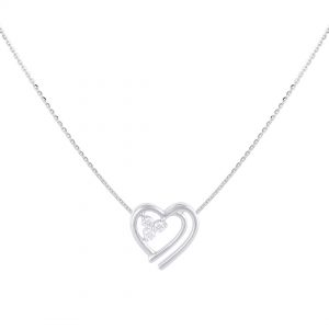 Liontin Berlian + Kalung VPD718172 Victoria Jewellery