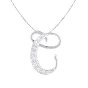 Liontin Berlian Inisial C VPD486989 Victoria Jewellery