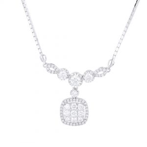 Liontin Berlian + Kalung VNK820868 Victoria Jewellery