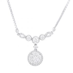 Liontin Berlian + Kalung VNK820851 Victoria Jewellery