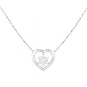 Liontin Berlian love VPD614993 - Victoria Jewellery