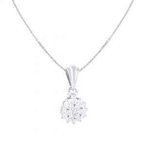 Liontin Berlian + Kalung VPD754989 Victoria Jewellery