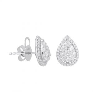 Anting Berlian Pearshape VER839808 Victoria Jewellery